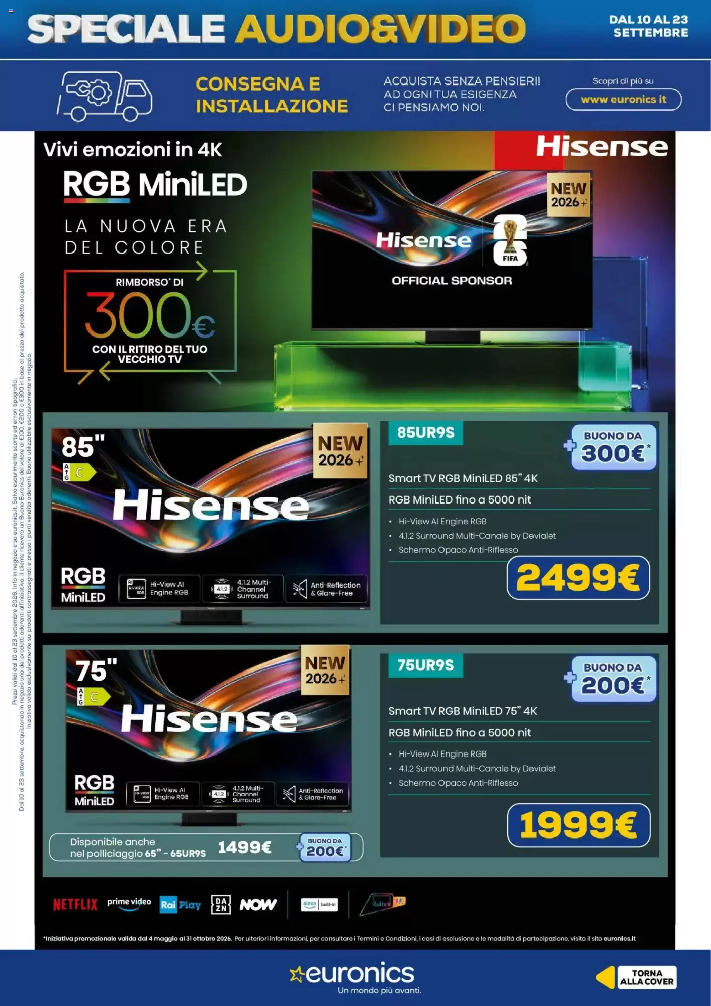 Volantino Euronics Black Friday 2026 - Immagine 1 Volantino Euronics Black Friday 2026 - Pagina
