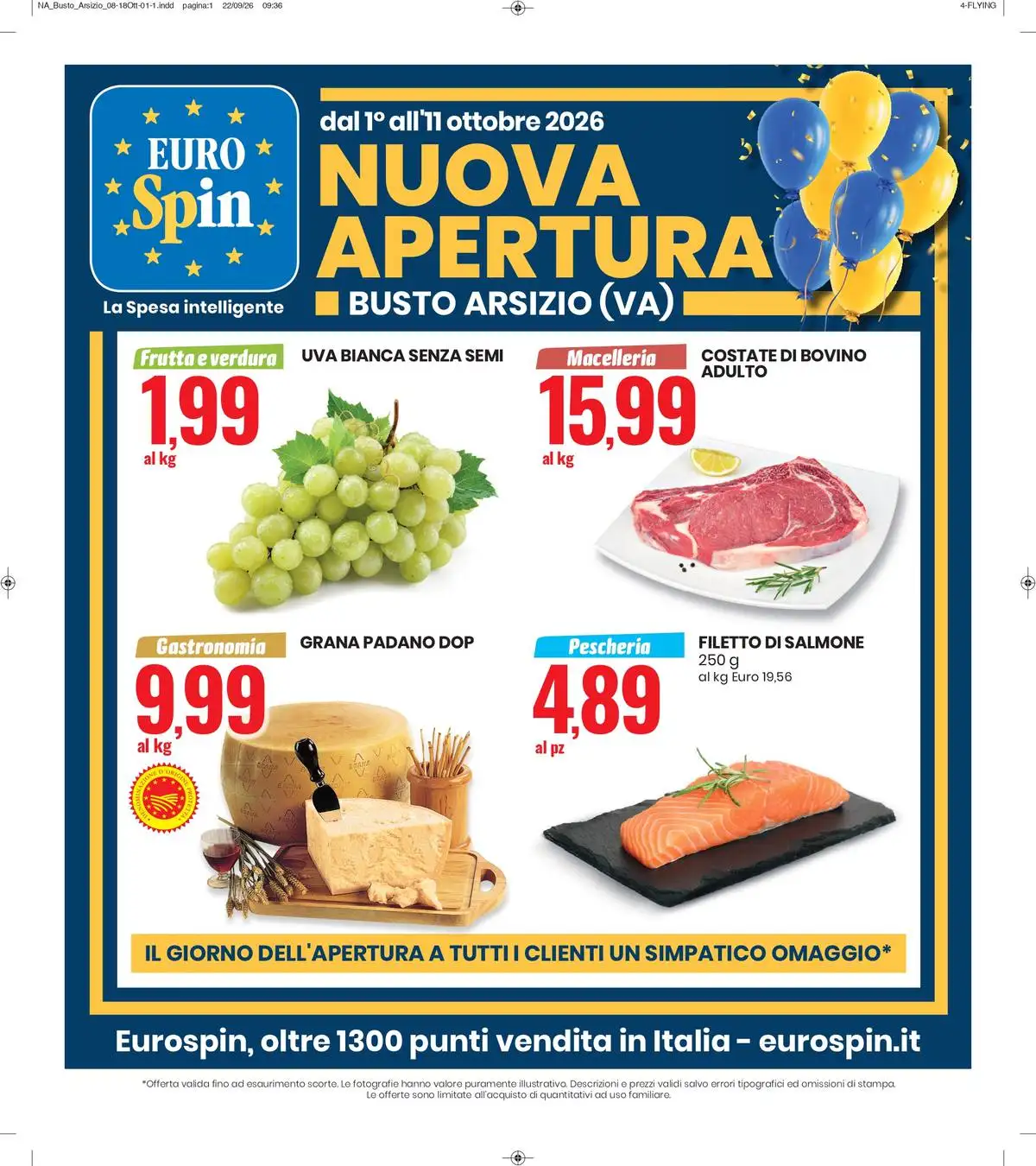 Volantino Eurospin Nuovo Dal 8 Ottobre Al 18 Ottobre 2026 2026 Anteprima - Immagine 1 Dal 1 Ottobre
