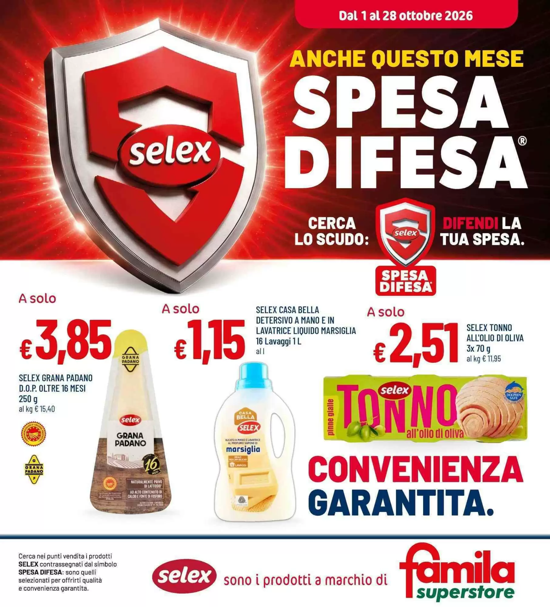Volantino Famila Superstore Dal 1 Ottobre Al 14 Ottobre 2026 Anteprima - Immagine 1 Dal 1 Ottobre