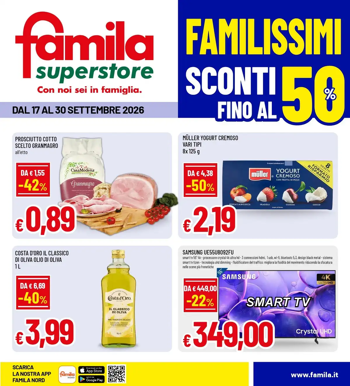 Volantino Famila Superstore Nuovo Dal 17 Settembre Al 30 Settembre 2026 Anteprima - Immagine 1 Dal 17 Settembre