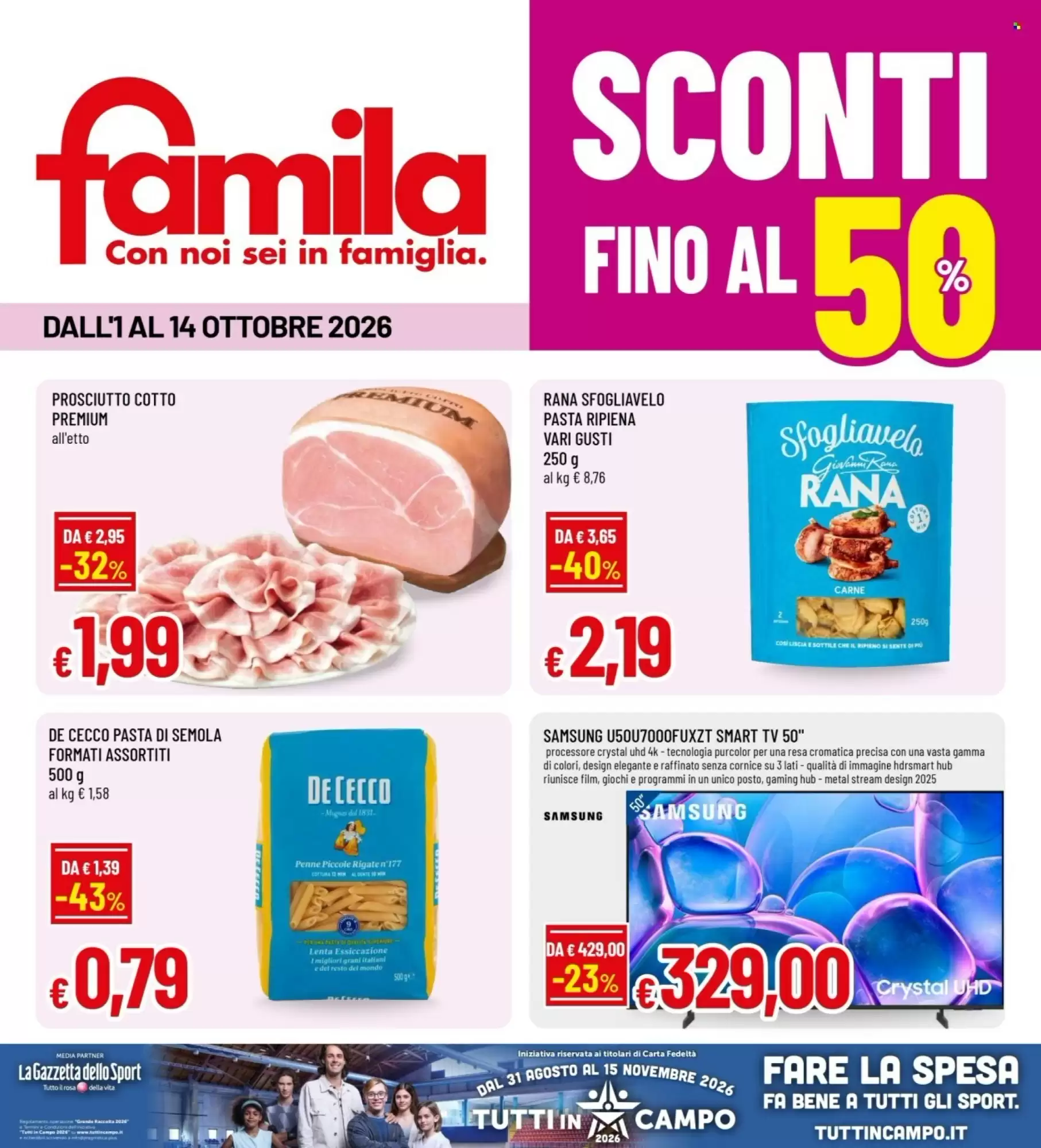 Volantino Famila Nuovo Dal 1 Ottobre Al 14 Ottobre 2026 Anteprima - Immagine 1 Dal 1 Ottobre