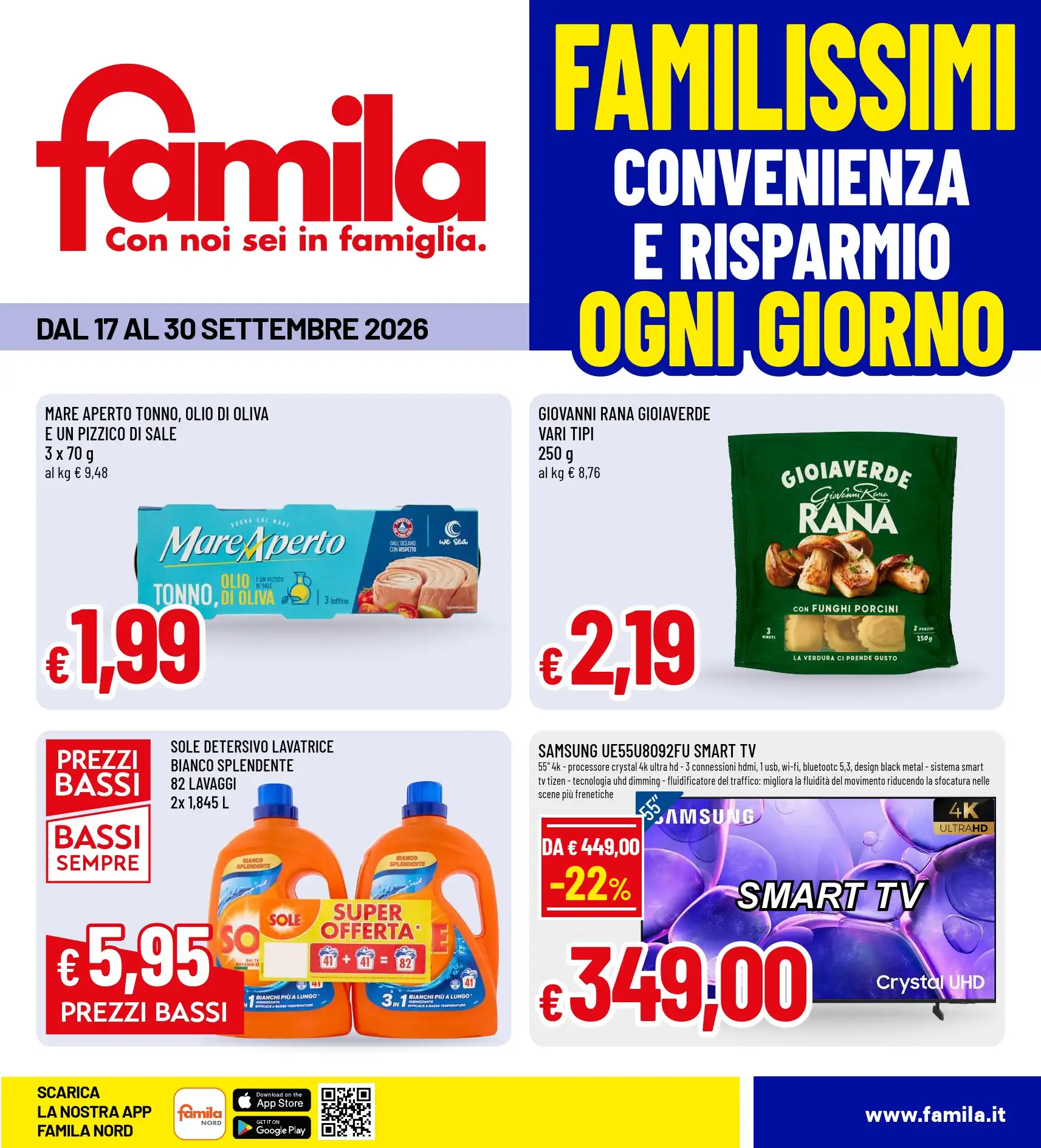 Volantino Famila Nuovo Dal 17 Settembre Al 30 Settembre 2026 Anteprima - Immagine 1 Dal 17 Settembre
