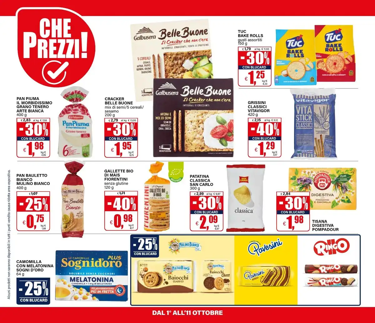 Dal 1 Ottobre