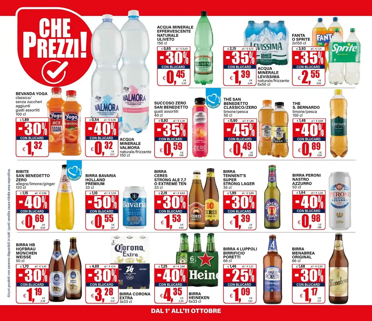 Dal 1 Ottobre