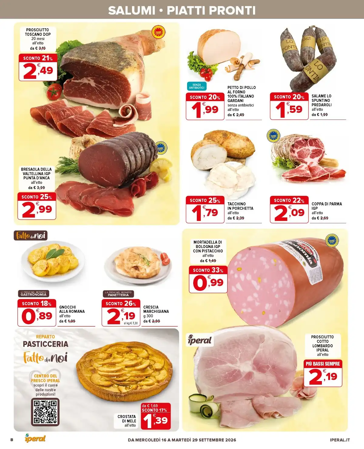 Dal 16 Settembre