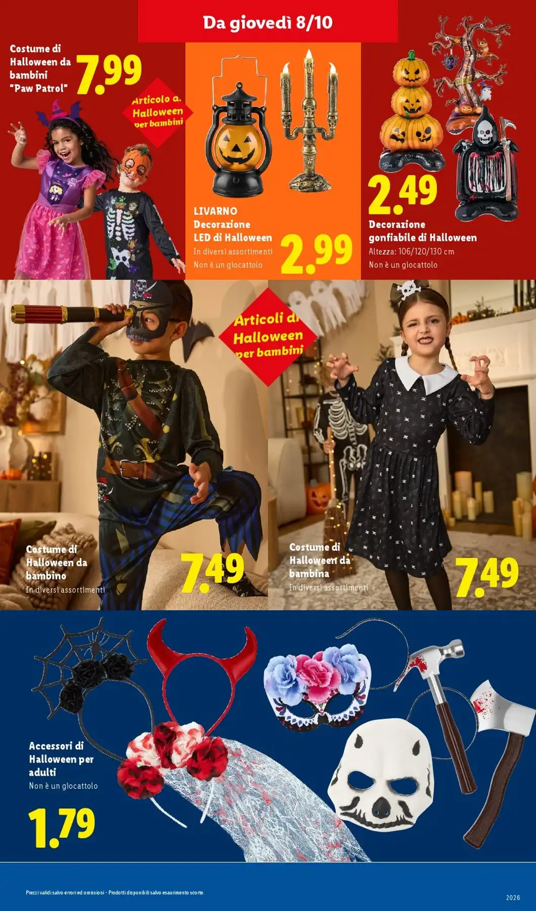 Dal 1 - 31 Ottobre Halloween