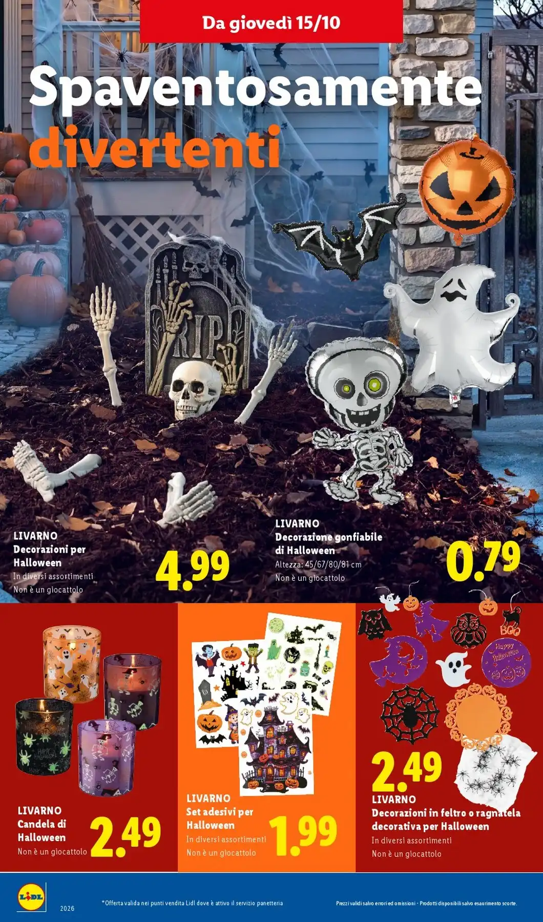Dal 1 - 31 Ottobre Halloween