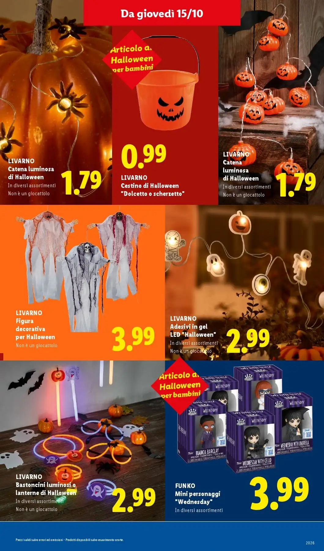 Dal 1 - 31 Ottobre Halloween
