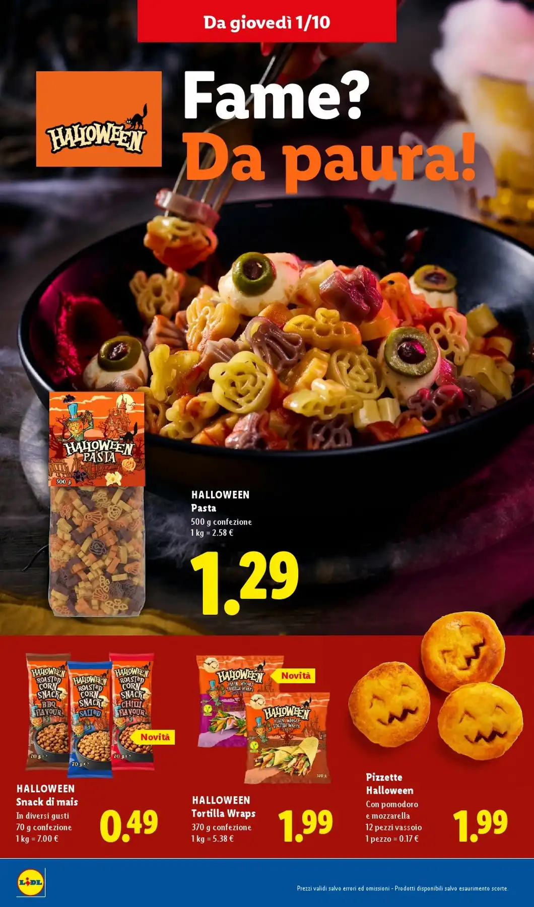 Volantino Lidl Nuovo Dal 15 Ottobre Al 21 Ottobre 2026 Anteprima - Immagine 2 Dal 1 - 31 Ottobre Halloween
