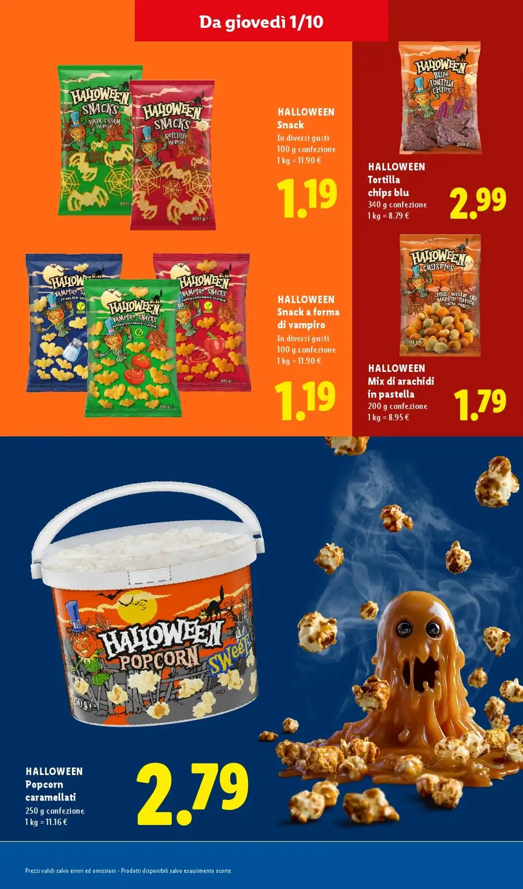 Volantino Lidl Nuovo Dal 15 Ottobre Al 21 Ottobre 2026 Anteprima - Immagine 1 Dal 1 - 31 Ottobre Halloween