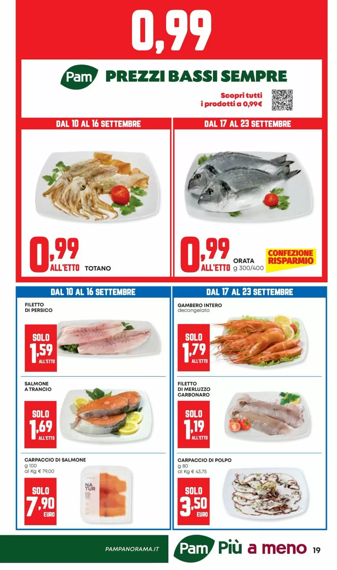 Dal 10 Settembre
