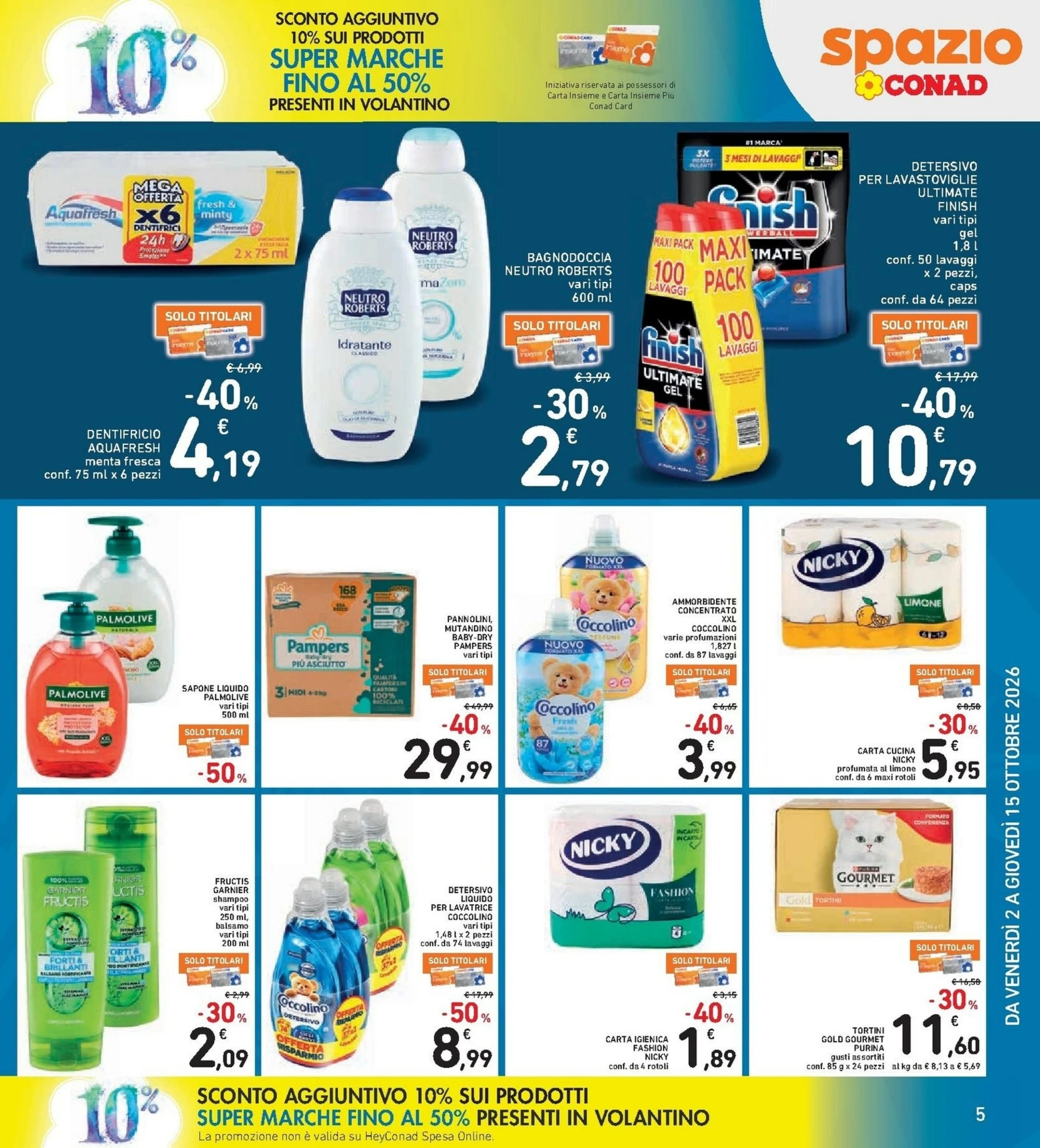 Volantino Spazio Conad Dal 9 Ottobre Al 22 Ottobre 2026 Anteprima - Immagine 1 Spazio Conad