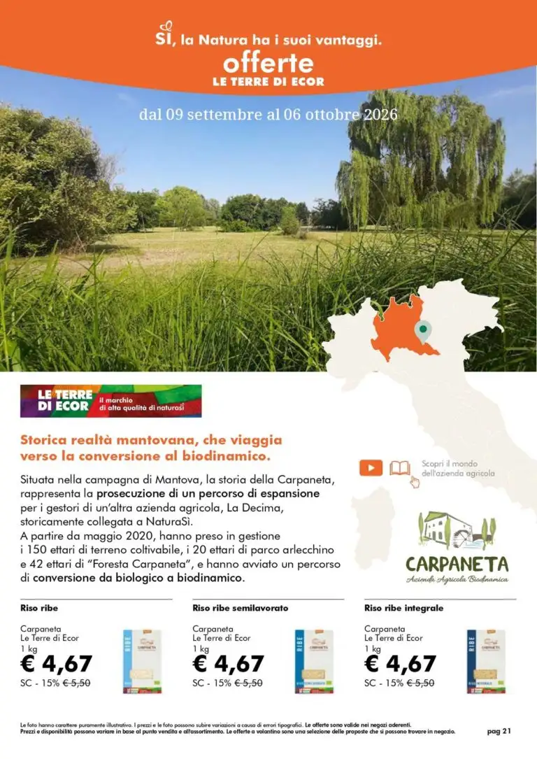 Volantino Naturasì Settembre 2026 - Immagine 1 Naturasì Settembre