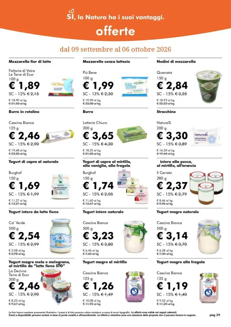 Volantino Naturasì Settembre 2026 - Immagine 1 Naturasì Settembre