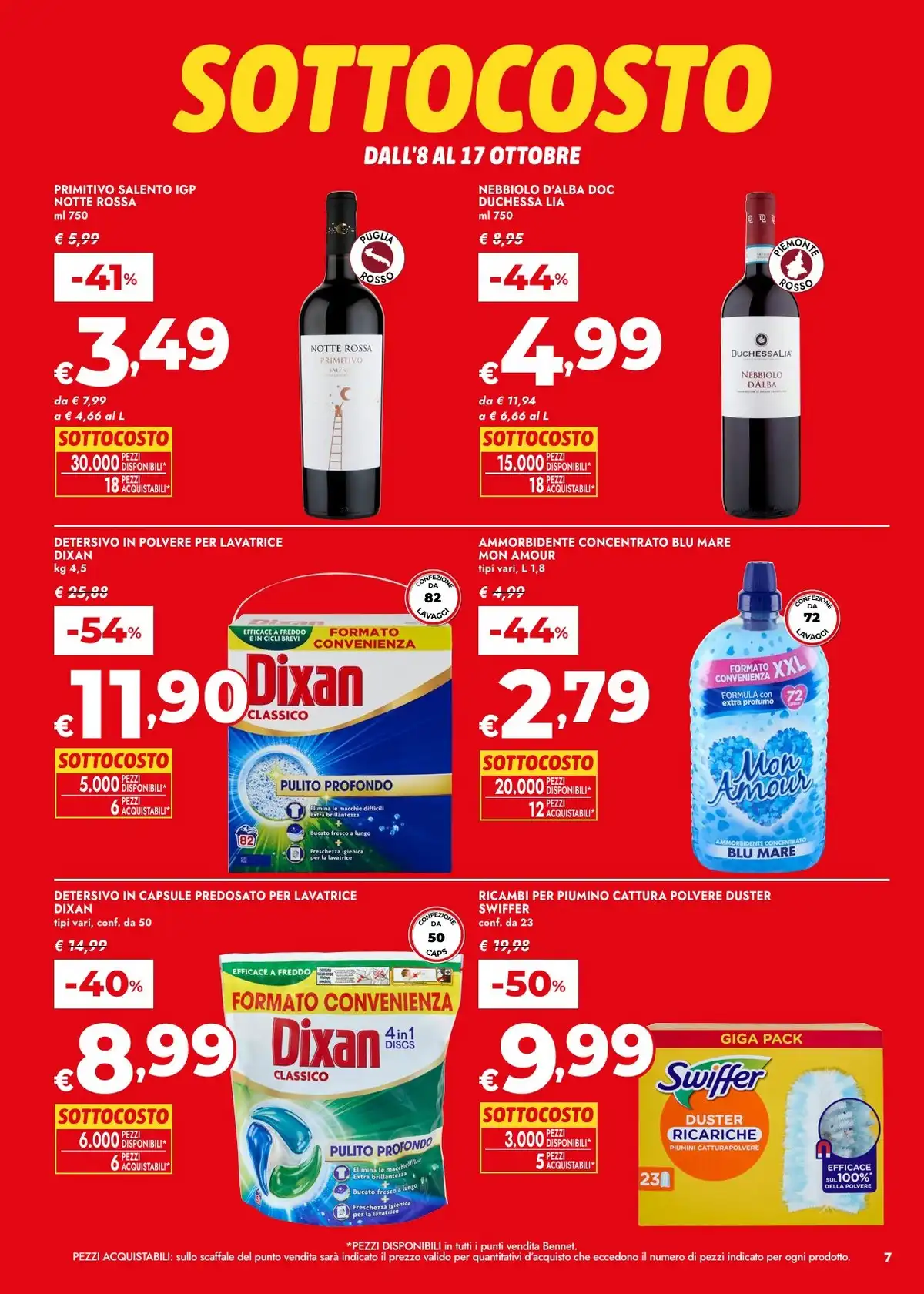 Dal 8 Ottobre