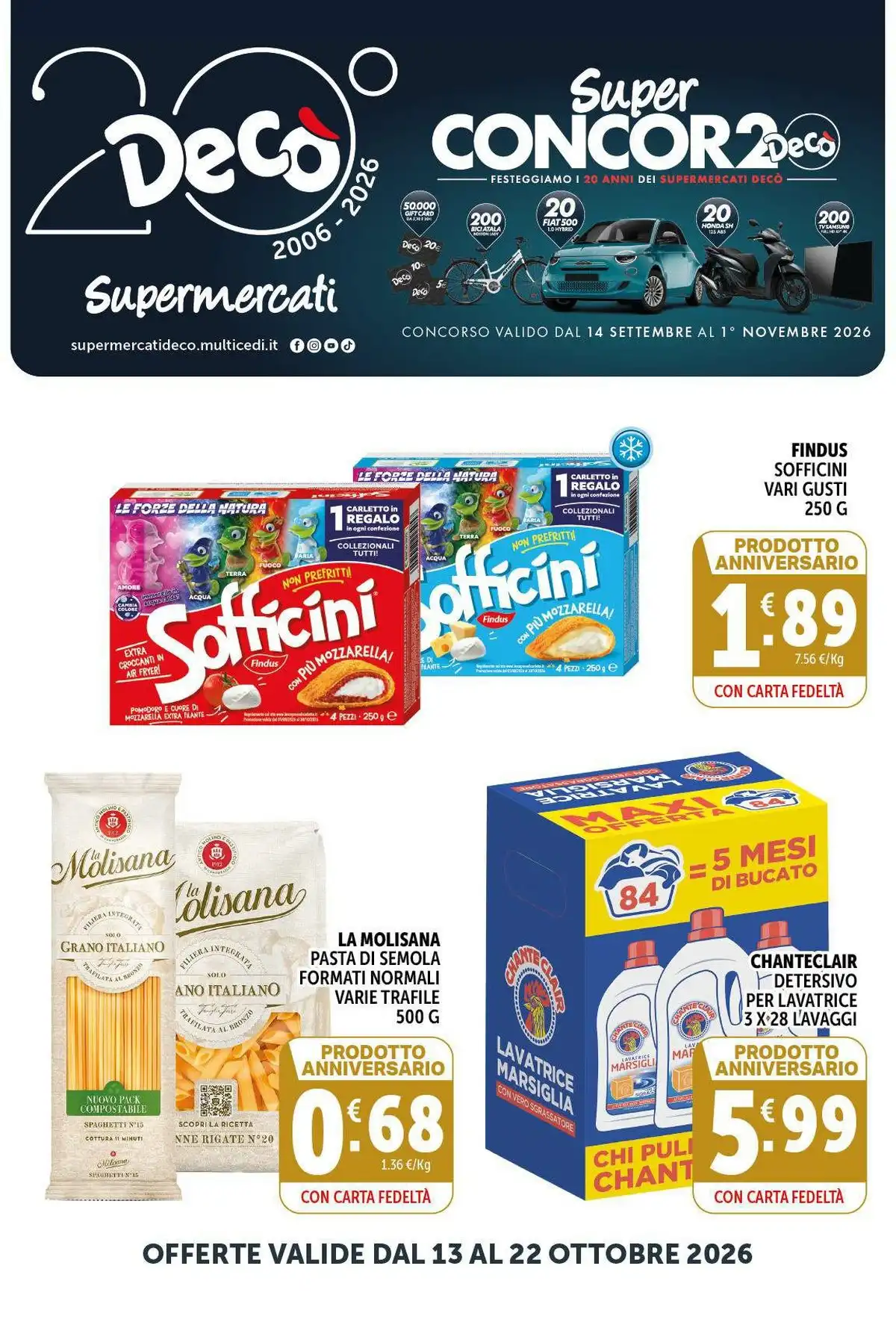 Volantino Decò Supermercati Dal 13 Ottobre Al 22 Ottobre 2026 Anteprima - Immagine 1 Dal 13 Ottobre