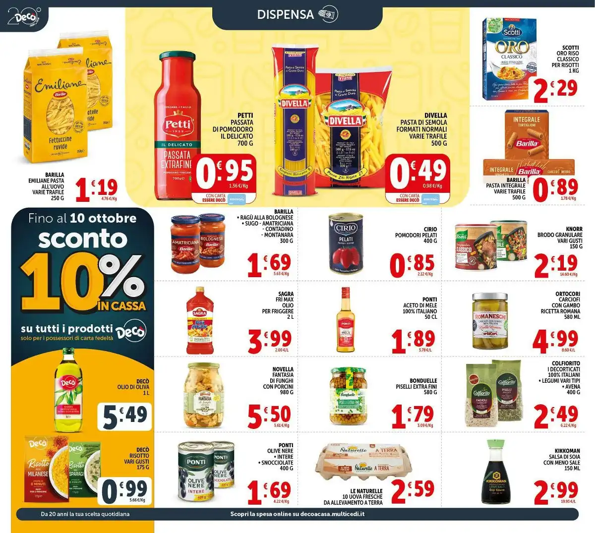 Dal 2 Ottobre Superstore