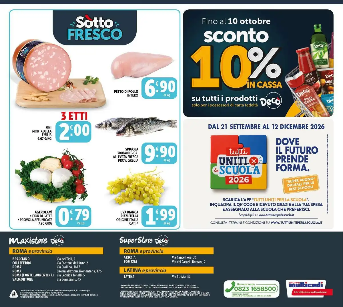 Dal 2 Ottobre Superstore