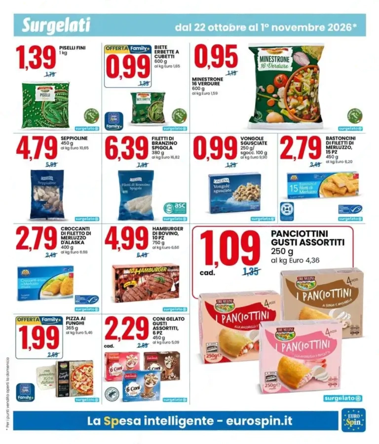Dal 22 Ottobre