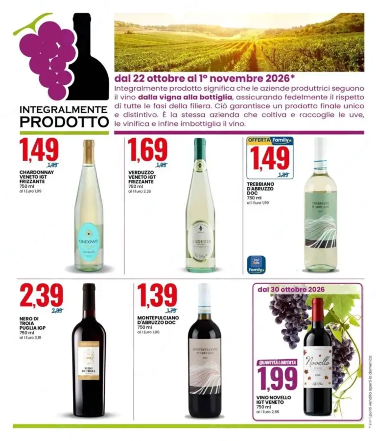 Dal 22 Ottobre