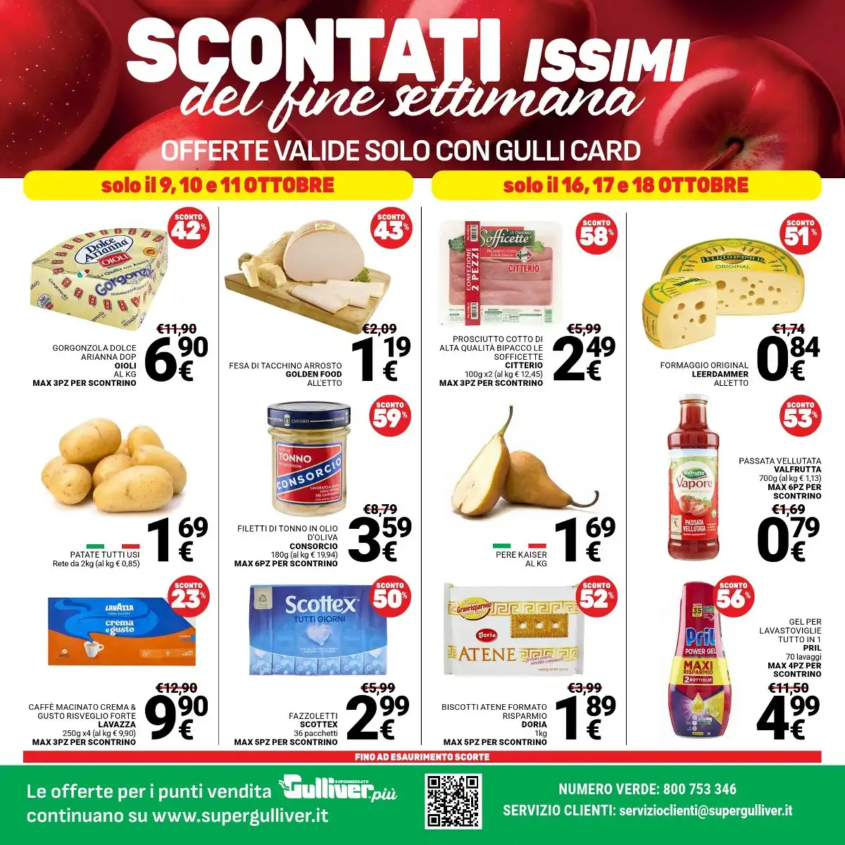 Dal 9 Ottobre