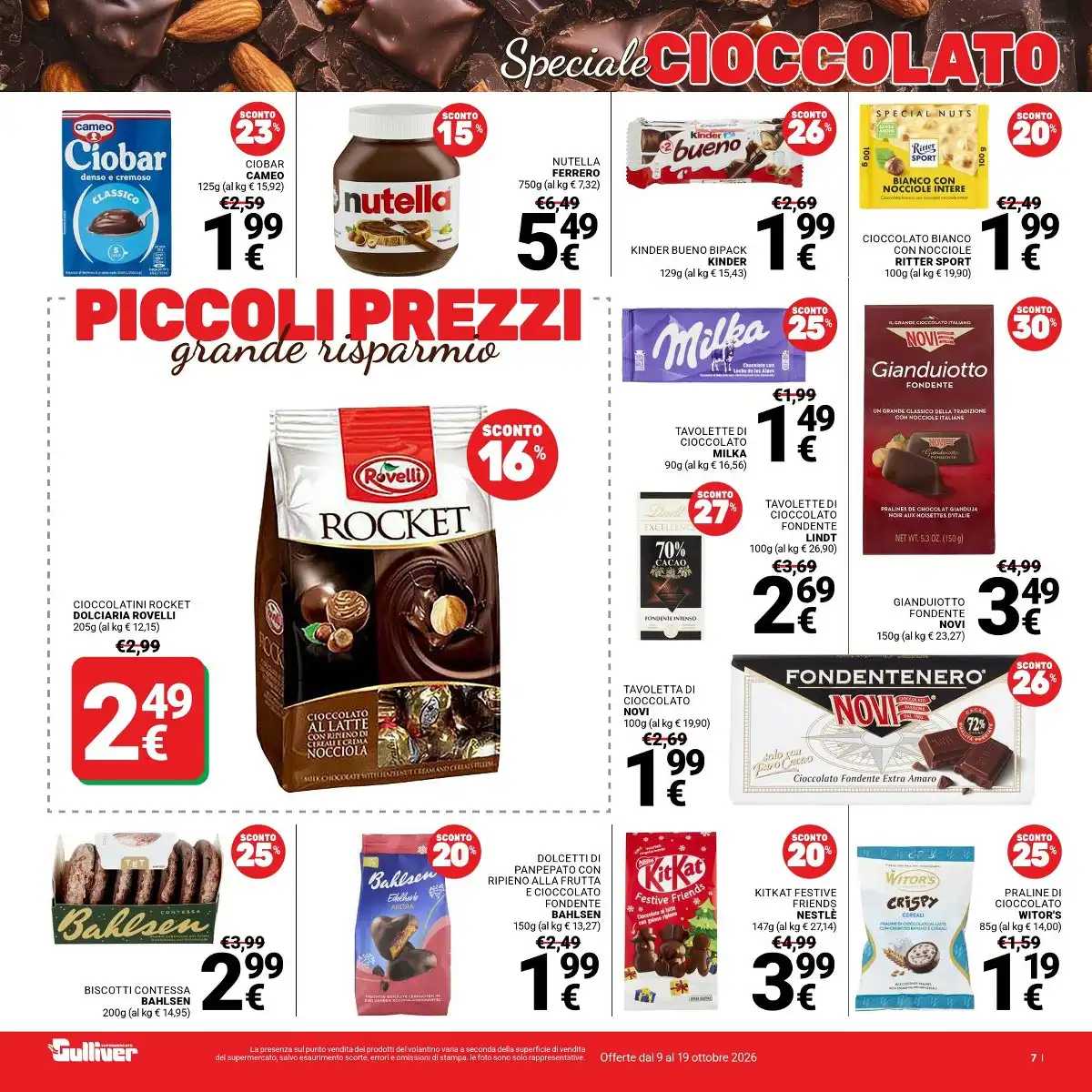 Volantino Gulliver Dal 9 Ottobre Al 19 Ottobre 2026 Anteprima - Immagine 1 Dal 9 Ottobre
