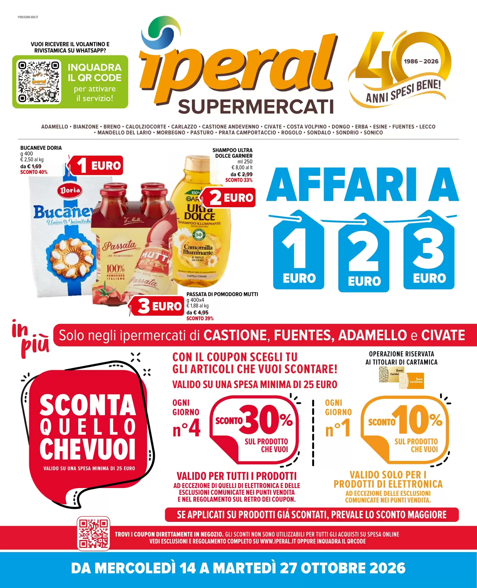 Volantino Iperal Nuovo Dal 14 Ottobre Al 27 Ottobre 2026 Anteprima - Immagine 1 Dal 14 Ottobre