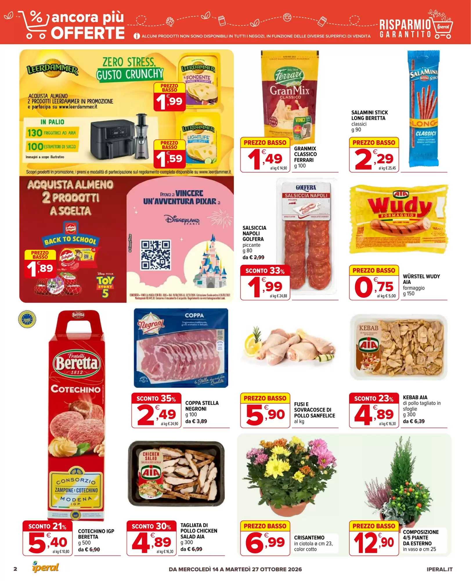 Dal 14 Ottobre