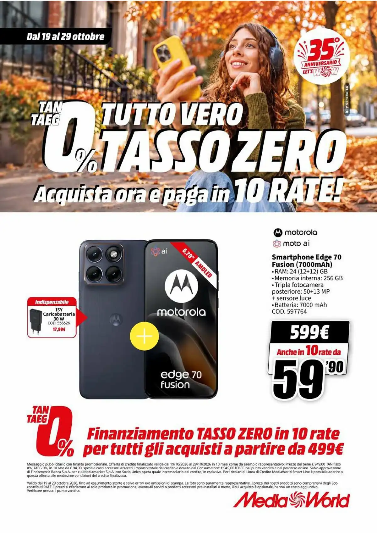 Dal 19 Ottobre