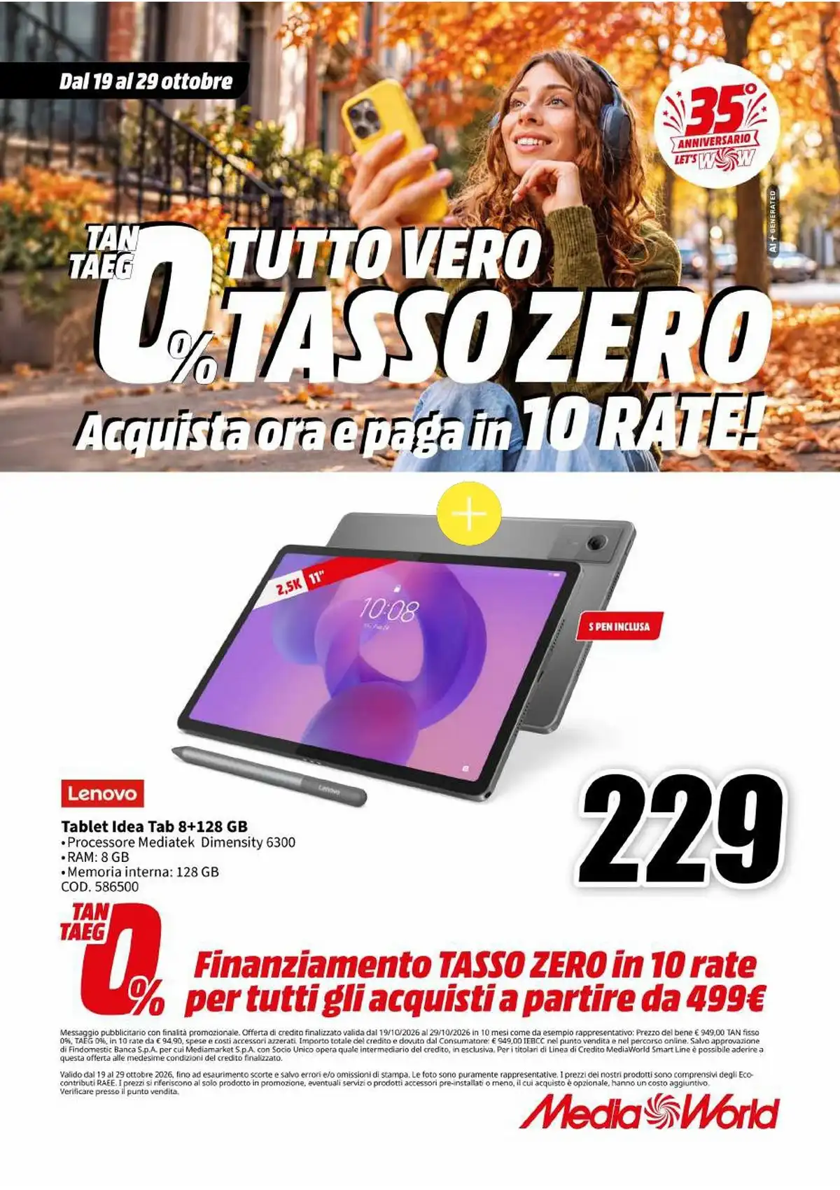 Volantino Mediaworld Dal 19 Ottobre Al 29 Ottobre 2026 Anteprima - Immagine 2 Dal 19 Ottobre
