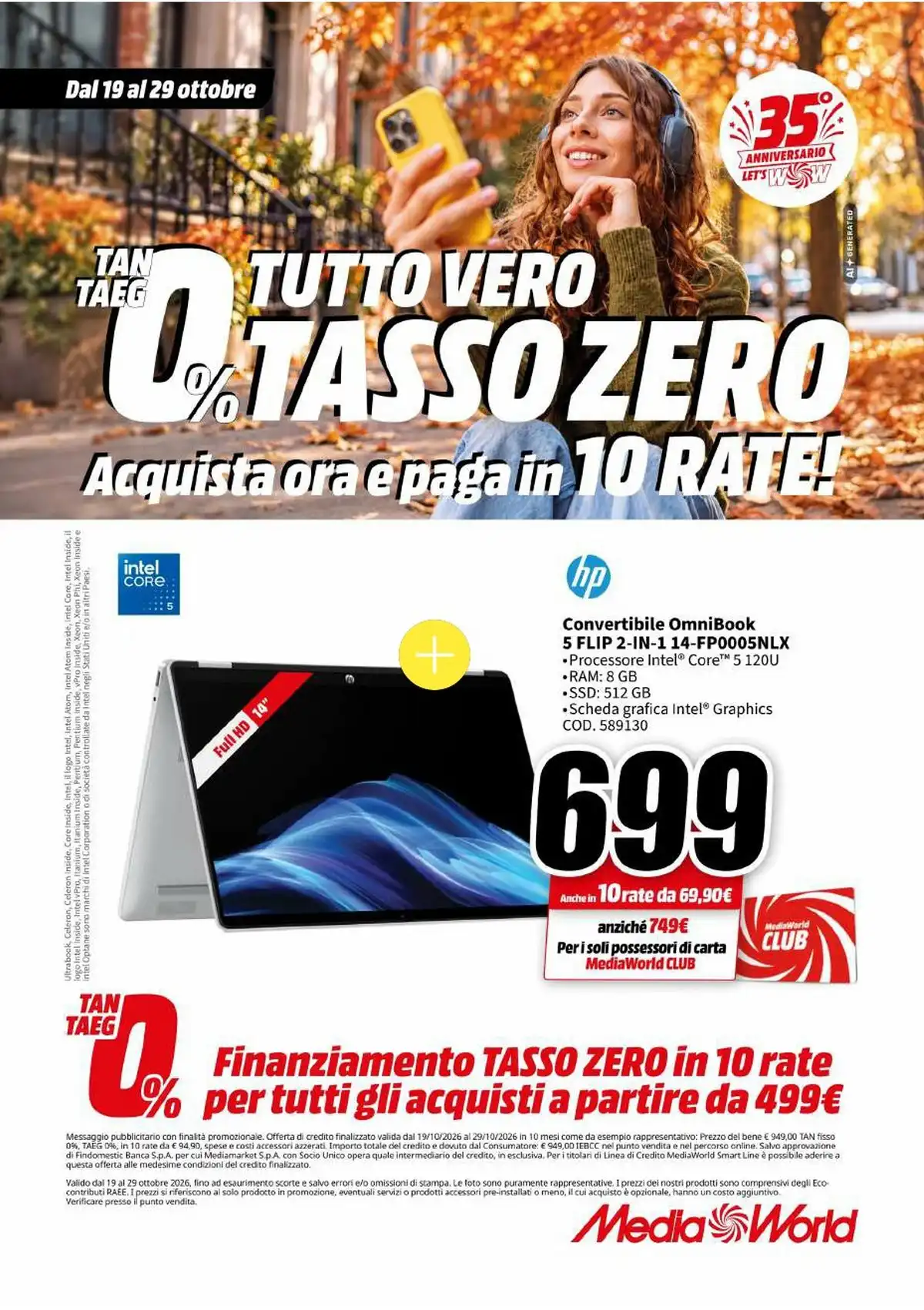 Volantino Mediaworld Dal 19 Ottobre Al 29 Ottobre 2026 Anteprima - Immagine 4 Dal 19 Ottobre