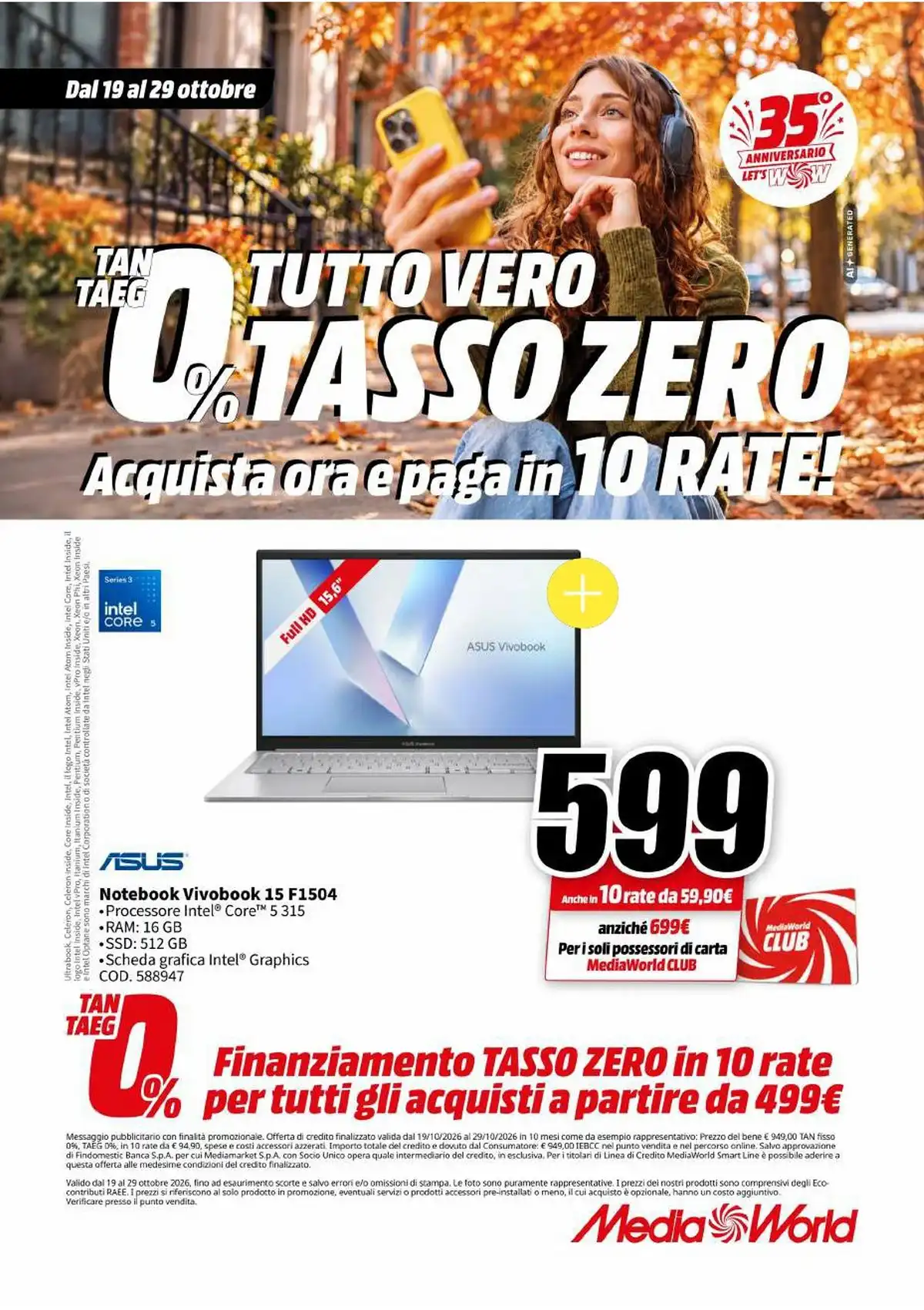 Volantino Mediaworld Black Friday 2026 - Immagine 1 Volantino Mediaworld Black Friday 2026 - Pagina