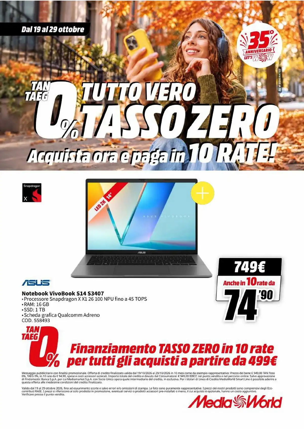 Volantino Mediaworld Black Friday 2026 - Immagine 1 Volantino Mediaworld Black Friday 2026 - Pagina
