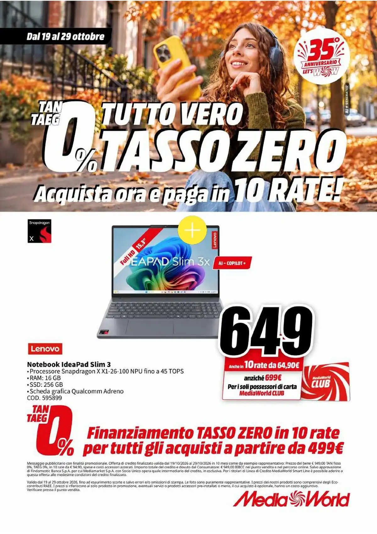 Volantino Mediaworld Natale 2026 - Immagine 1 Volantino Mediaworld Natale 2026 - Pagina