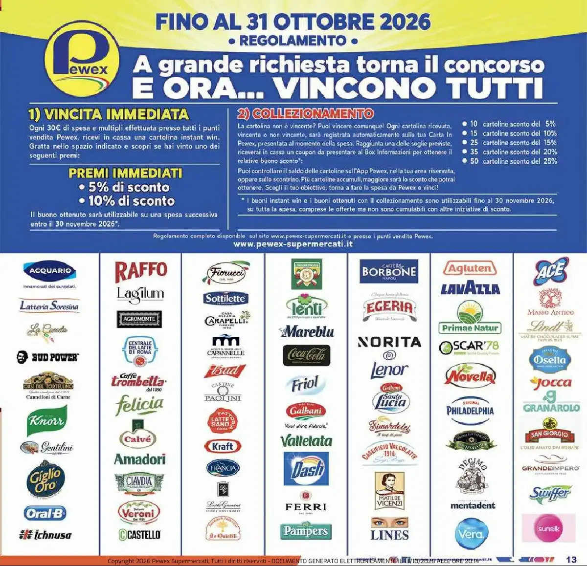Volantino Pewex Dal 23 Ottobre Al 31 Ottobre 2026 Anteprima - Immagine 1 Pewex