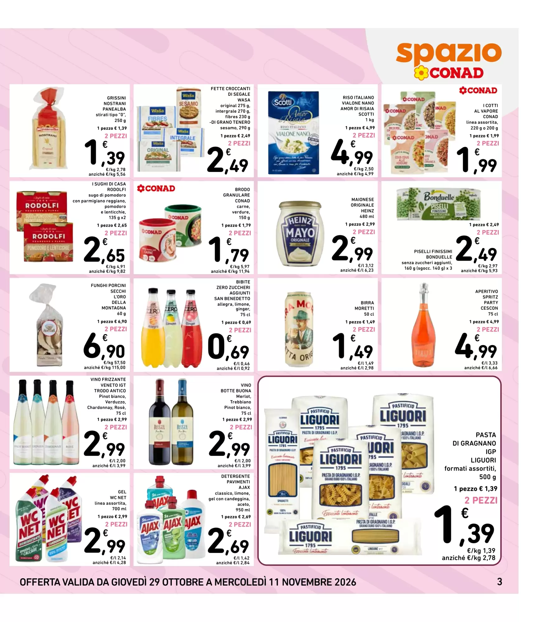 Dal 29 Ottobre