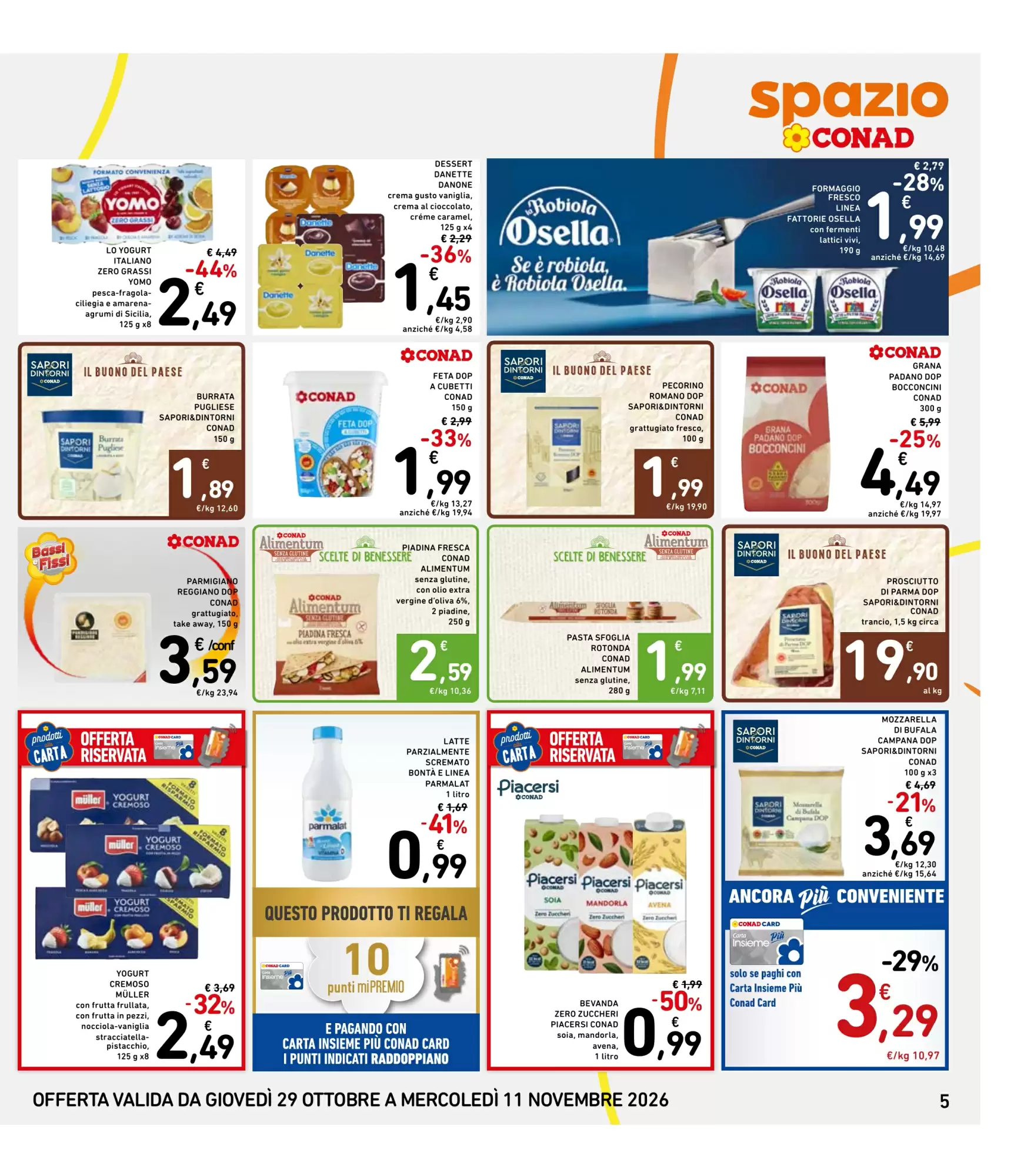 Dal 29 Ottobre