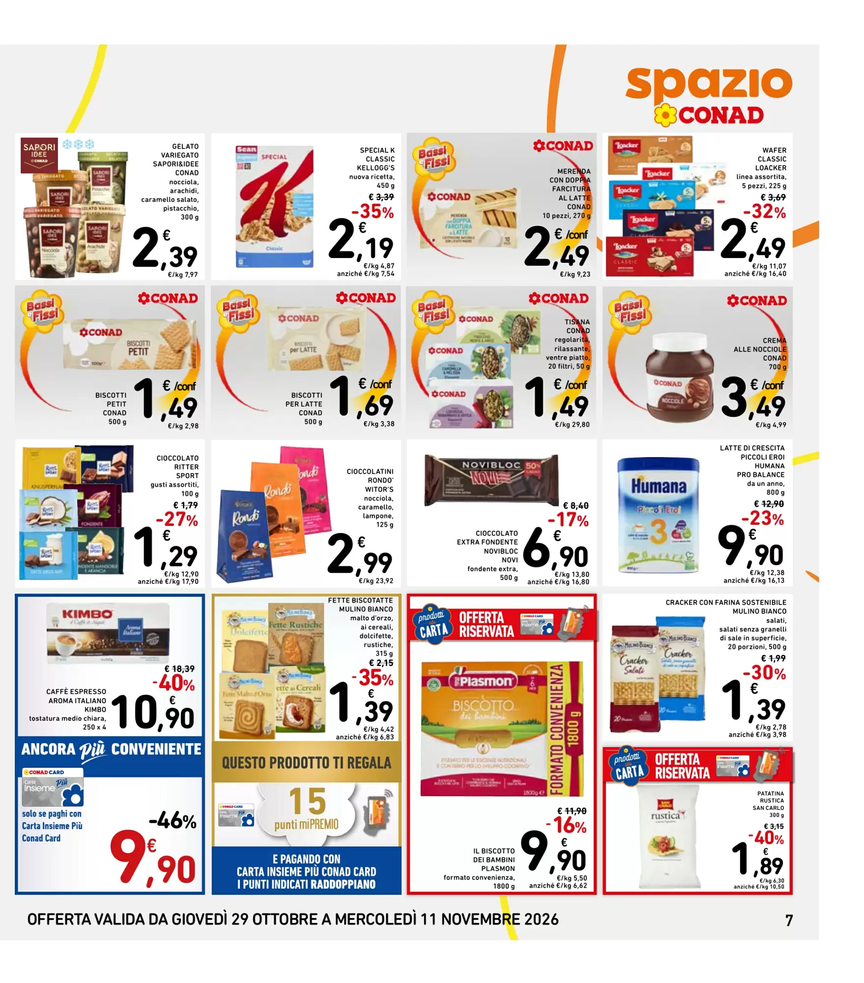 Dal 29 Ottobre