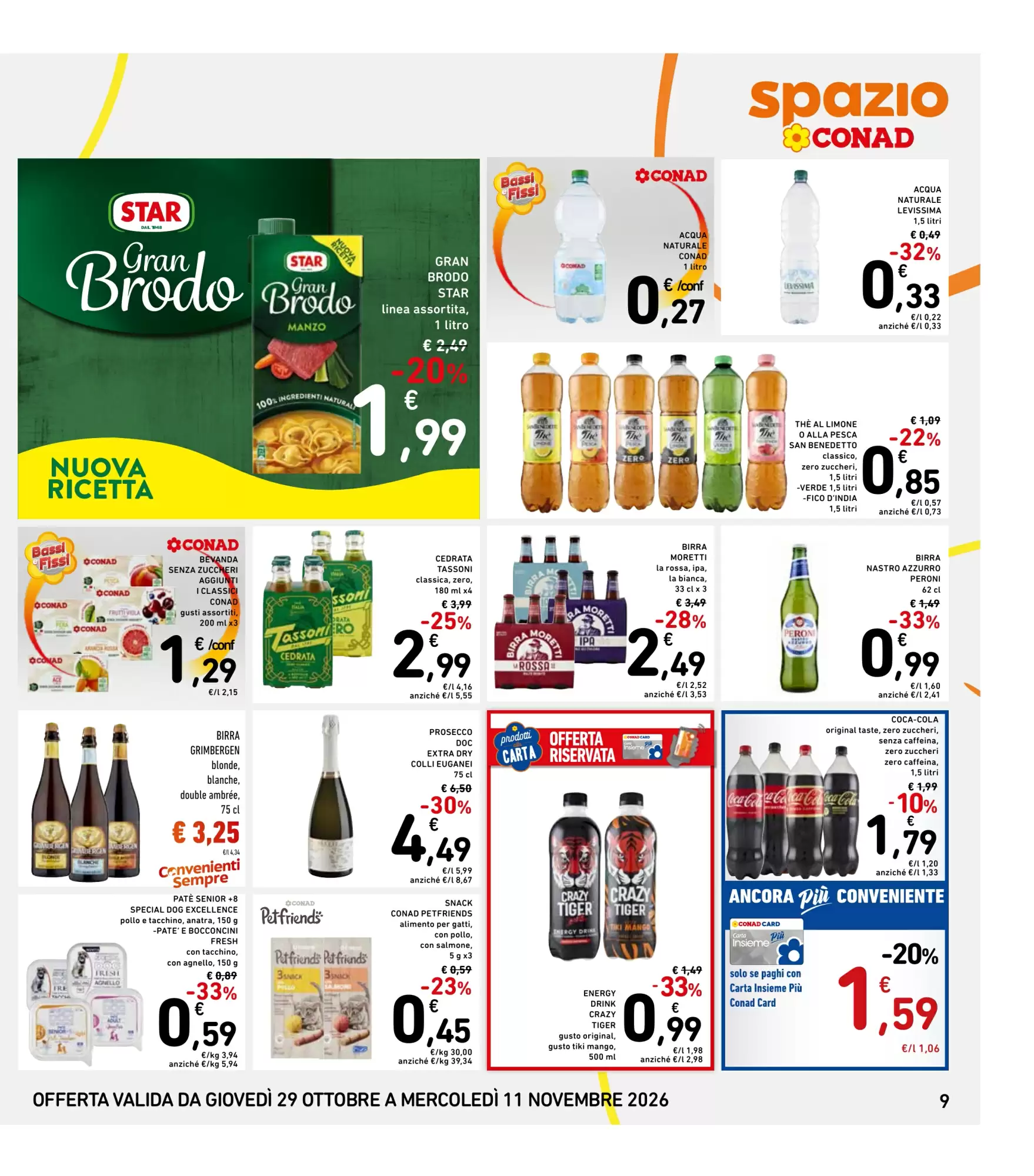 Dal 29 Ottobre