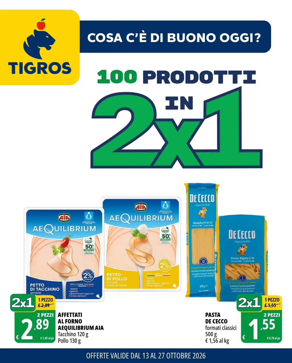 Volantino Tigros Nuovo Dal 1 Ottobre 2026 Anteprima - Immagine 1 Dal 13 Ottobre